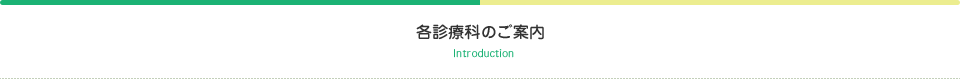 各診療科のご案内